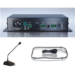 AUDIOropa Digital Loop Amplifier Pro Loop NX3 with Cross-the-Counter Loop and Table Mic EH1207